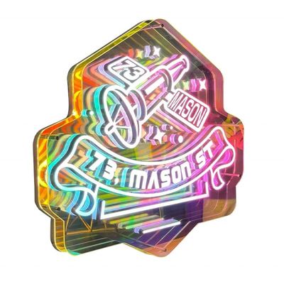 Écran d'affichage d'hologramme 3D acrylique LED Affichage numérique pour miroir Affichage de lettres Light Box