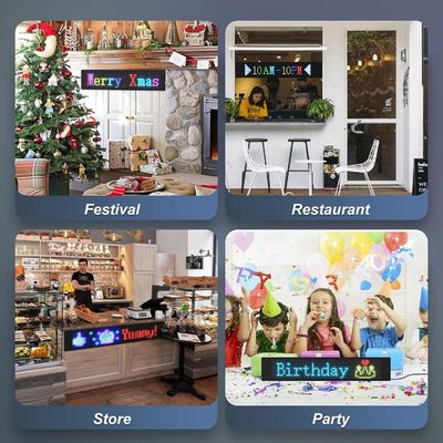 Panneau de commande de l'application Bluetooth affichage de panneau de voiture LED flexible