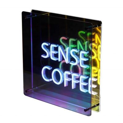 Lancement du produit miroir à l'infini acrylique à LED coloré avec une petite lumière lumineuse