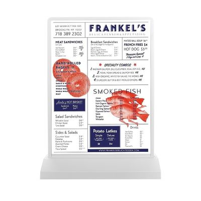 Tableau de menus à LED vertical à double face Parfait pour commander des menus de restaurant