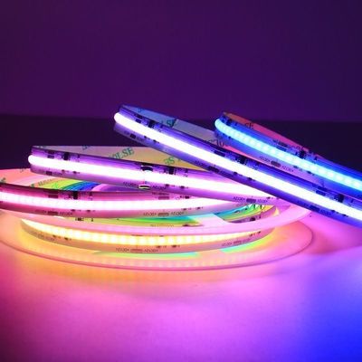IP68 COB LED Strip Light 5M 16.4FT avec un design flexible mince 2-5 12V 24V peut être collé