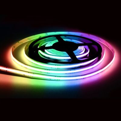 RGBCW RGBW RGB COB Silicone à bande LED adressable Light Cob Strips pour les cordes légères