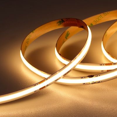 Kit de lumière à bande LED COB coupable 24v avec 50000 heures de durée de vie et multicolores blanc