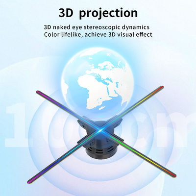 Révolutionnez votre publicité extérieure avec un ventilateur holographique LED de 100 cm à angle de vision de 176°
