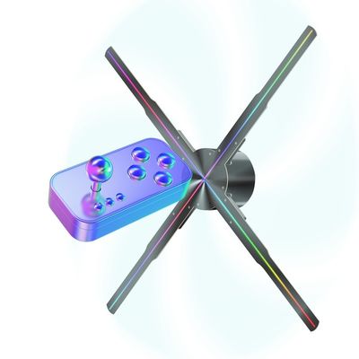 Affichage du ventilateur en hologramme 3D avec 1800 luminosité et format MP4/AVI/RMVB/GIF/JEPG/PNG/MKV