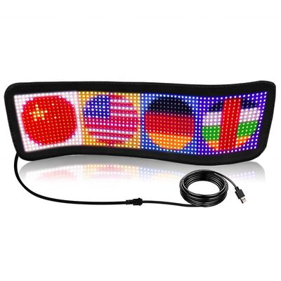 Panneau d'affichage LED à longue durée de vie pour le contrôle RGB APP de la fenêtre arrière de la voiture et l'animation textuelle