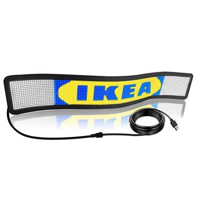 ODM Panneau LED RGB portable pour affichage de message de défilement flexible dans les voitures et les véhicules