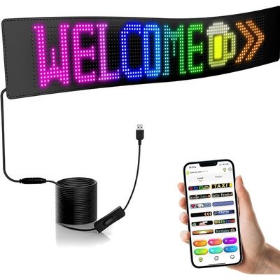 Écran d'affichage de voiture à LED programmable avec matrice RGB et notation IP66