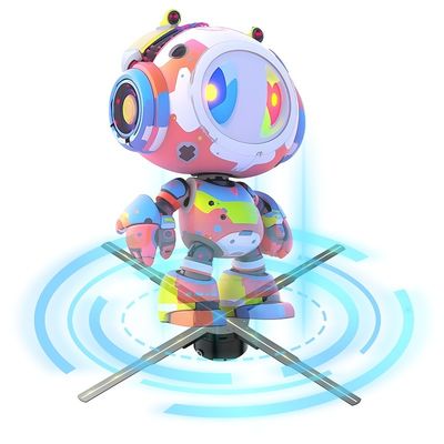 Affichage d'un ventilateur LED en hologramme 3D à haute résolution pour des solutions publicitaires efficaces