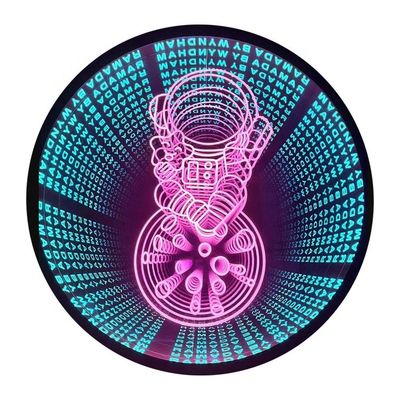 Affichage personnalisé 3D Infinity Mirror Mini RGB Acrylique Neon Signe LED Lettres Light Box Signe