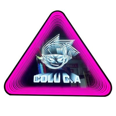 L'acrylique personnalisé 3D LED Track Channel Letters Neon Mirror Infinity LED Sign Lighting