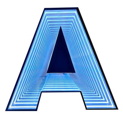 L'acrylique personnalisé 3D LED Track Channel Letters Neon Mirror Infinity LED Sign Lighting
