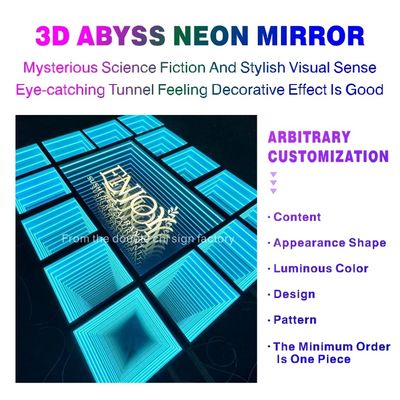 Source lumineuse Neno Lumières Ventilateur holographique télécommande 3D Abyss Mirror 2024 Best-seller
