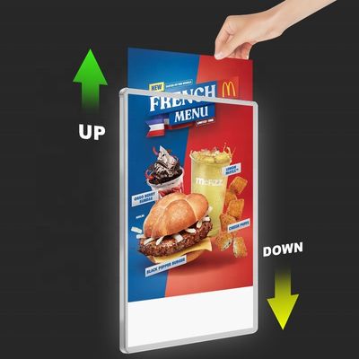 Affichage du menu rechargeable A4 A5