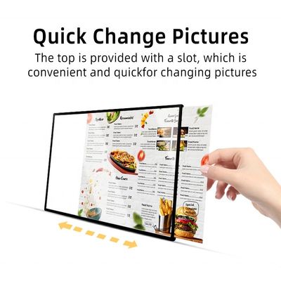 Affichage du menu rechargeable A4 A5