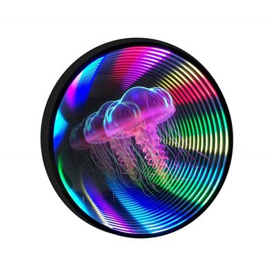 Hologramme 3D coloré Ventilateur abîme Miroir décoration pour les magasins commerciaux 2024 Best Seller