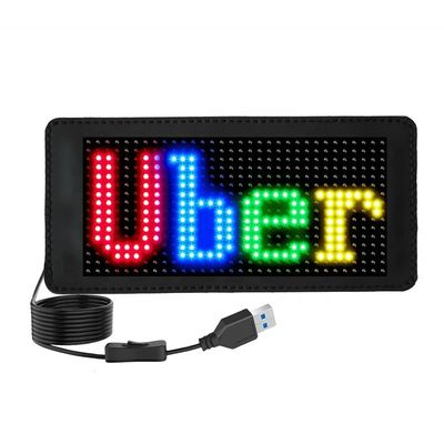 Conception de la fenêtre arrière du taxi Affichage numérique Contrôle de l'application LED Écran publicitaire