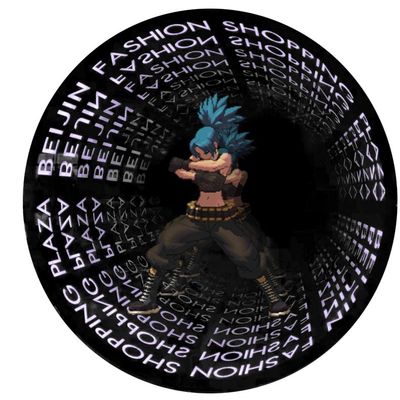 300000 heures de travail Durée de vie Ventilateur LED holographique 3D intérieur pour affichage de panneaux d'affichage de magasin