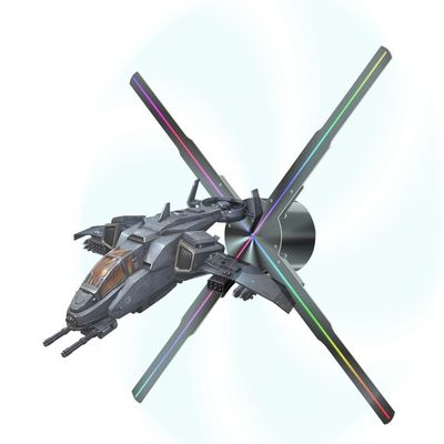 Projecteur d'hologrammes 4D Affichage publicitaire en hologramme intérieur avec support de ventilateur 3D et mur