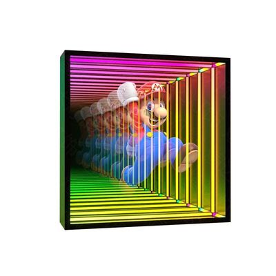 La publicité en intérieur est rendue plus facile grâce à la technologie du miroir LED du ventilateur en hologramme 3D