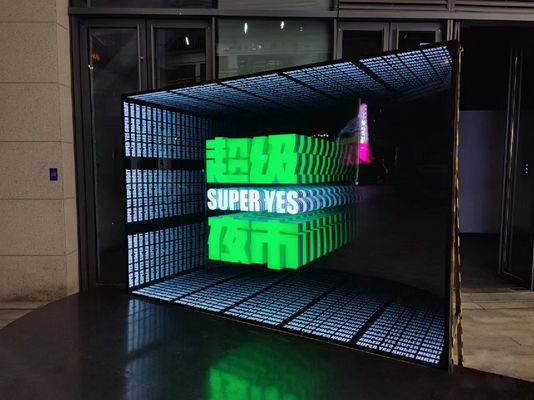 Décoration sophistiquée Miroir d'infini 3D Hologramme LED Ventilateur avec alimentation en courant alternatif