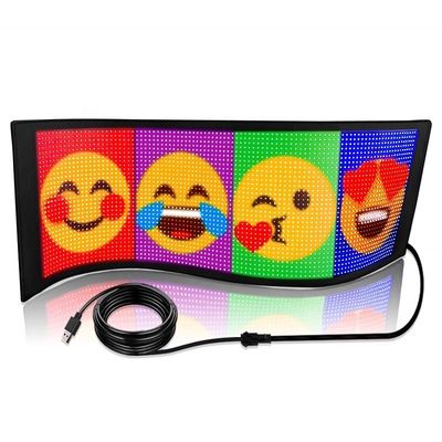 Écran LED flexible contrôlé par Smart APP pour affichage de message personnalisé sur la signalisation intérieure