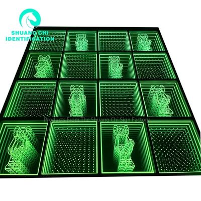 Personnalisation extérieure à l' intérieur Lumière et ombre technologiques Infinity Floor Neon Mirror