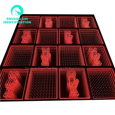 Personnalisation extérieure à l' intérieur Lumière et ombre technologiques Infinity Floor Neon Mirror