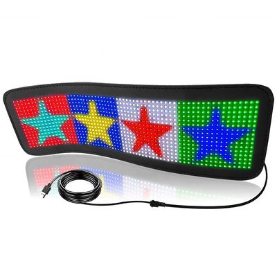 Affichage LED flexible Panneaux matrice HD Contrôle APP couleur complète Signal de voiture à fenêtre arrière douce