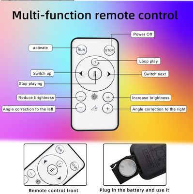 MP4/AVI/RMVB/GIF/JEPG/PNG/MKV Hologramme compatible 3D Ventilateur 42 cm pour la publicité extérieure