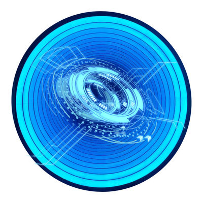 50C décoration miroir LED personnalisé signe 3D hologramme ventilateur miroir magique pour la décoration murale