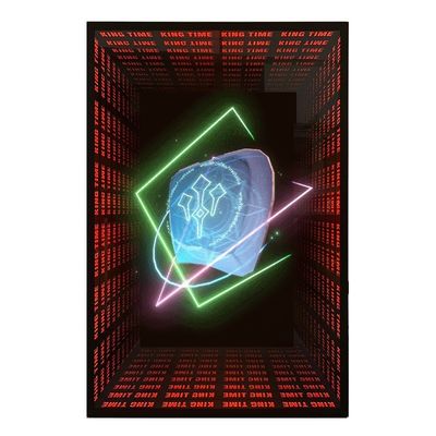 Lumière de panneau au néon en acier inoxydable personnalisée avec bandes LED