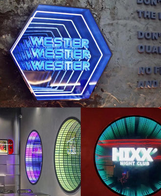 50C Wifi Infinity LED Mirror Infinite Mirror Néon pour le drapeau dynamique et la lecture graphique