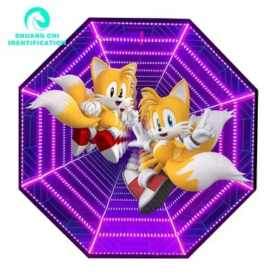 50 C Durée de vie 300000 heures Hologramme 3D LED Parquet de danse pour le bar du night club