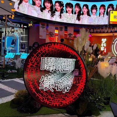 Affichage au néon en acier inoxydable pour la décoration des magasins 2024