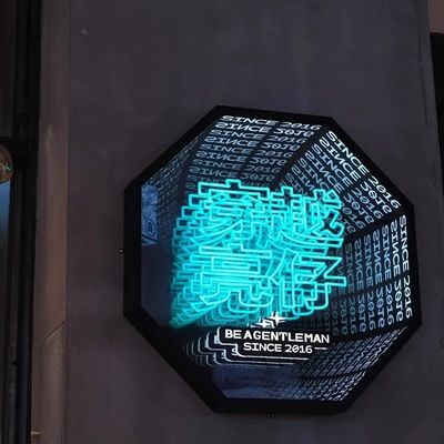Affichage au néon en acier inoxydable pour la décoration des magasins 2024
