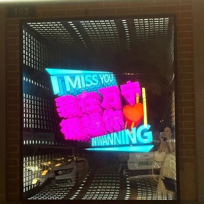 Chambre à coucher personnalisée Salle de séjour Infinity Mirror Signes au néon pour une signalisation électronique délicate