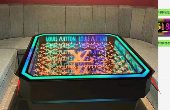 Lumières au néon Infinity Mirror Abyss Mirror Conception personnalisée pour la fête Décoration intérieure