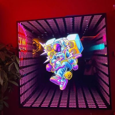 Signe de lettre à LED Word Infinity Mirror pour la décoration de magasins et d'hôtels Produit personnalisé