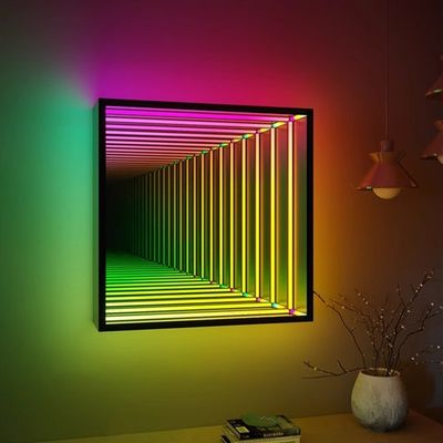 Magie miroir illimité personnalisé 3D LED flexible en forme de néon pour la consommation d'énergie