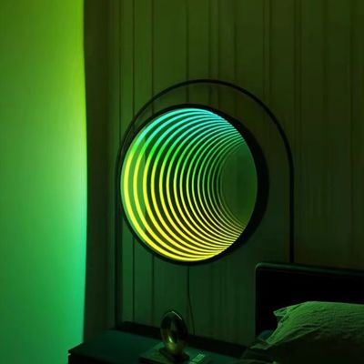 Magie miroir illimité personnalisé 3D LED flexible en forme de néon pour la consommation d'énergie