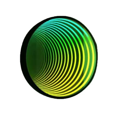 Plaque de miroir acrylique RGB personnalisée Lettres de mot lumineuses au néon pour des signes électroniques miroir illimités