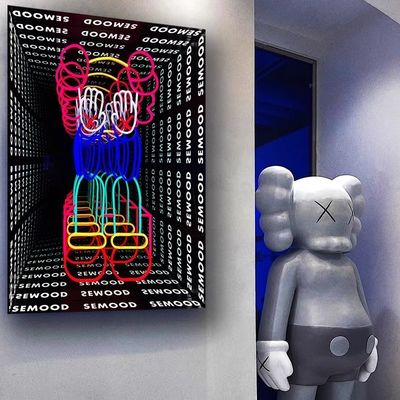 Décoration intérieure miroir à LED personnalisé éclairage lumineux pour les conceptions personnalisées miroir illimité
