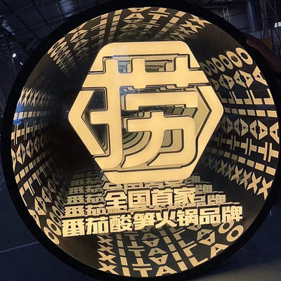Décoration intérieure miroir à LED personnalisé éclairage lumineux pour les conceptions personnalisées miroir illimité